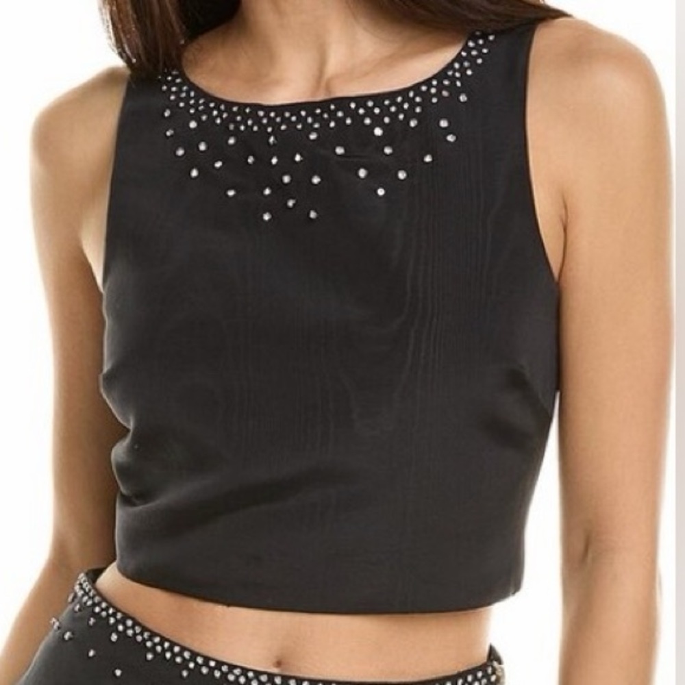 LoveShackFancy Kanoa Embellished Top, NEW